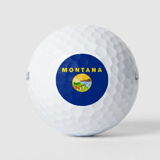 Montana Staatsvlag Golfballen (Voorkant)