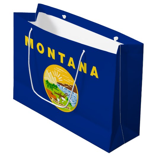 Montana Staatsvlag Groot Cadeauzakje (Voorkant Gekanteld)