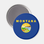 Montana Staatsvlag Magneet (Voorkant / Achterkant)