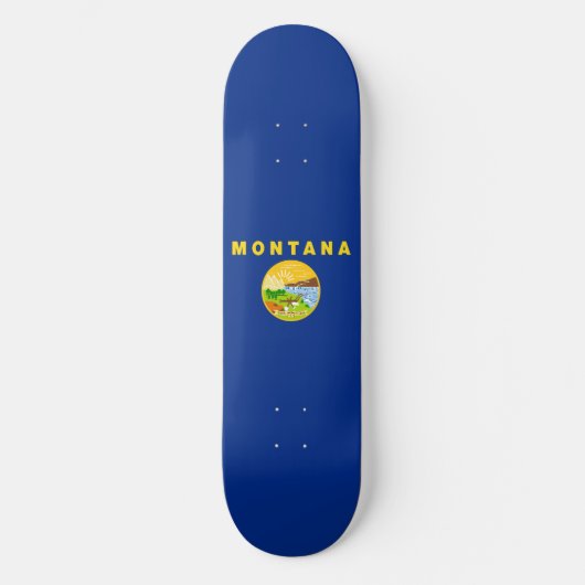 Montana Staatsvlag Persoonlijk Skateboard (Voorkant)