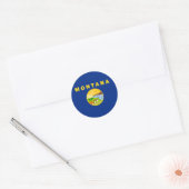 Montana Staatsvlag Ronde Sticker (Envelop)