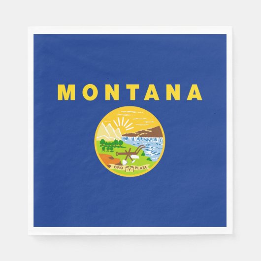 Montana Staatsvlag Servet (Voorkant)