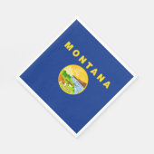 Montana Staatsvlag Servet (Hoek)