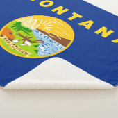 Montana Staatsvlag Sherpa Deken (3/4)