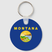 Montana Staatsvlag Sleutelhanger (Achterkant)
