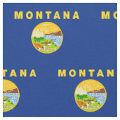 Montana Staatsvlag Stof (Close Up)