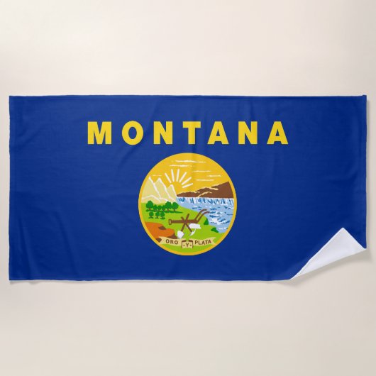 Montana Staatsvlag Strandlaken (Voorkant)