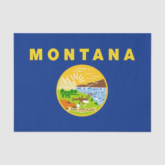 Montana Staatsvlag Tissuepapier (Voorkant)