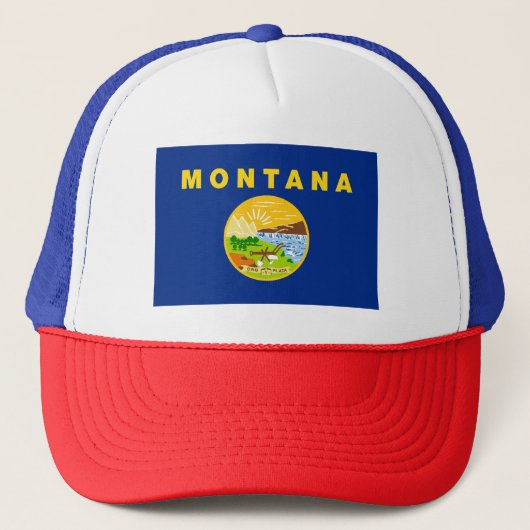 Montana Staatsvlag Trucker Pet (Voorkant)