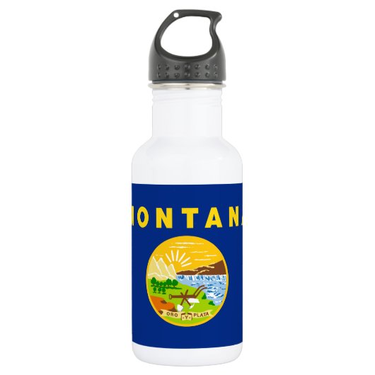 Montana Staatsvlag Waterfles (Voorkant)