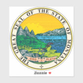 Montana Staatzegel Vrachtwagen Auto Ruit Sticker (Vel)
