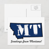 Montana Stamp Briefkaart (Voorkant / Achterkant)