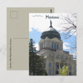 Montana State Capitol Helena Montana Briefkaart (Voorkant / Achterkant)