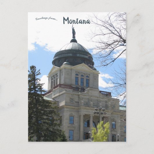 Montana State Capitol Helena Montana Briefkaart (Voorkant)
