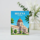 Montana State Capitol VS Briefkaart (Staand voorkant)