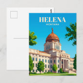 Montana State Capitol VS Briefkaart (Voorkant / Achterkant)