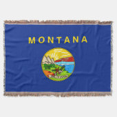 Montana State Flag Design Decor Deken (Voorkant)