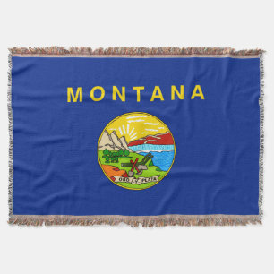 Montana State Flag Design Decor Deken
