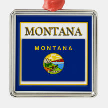 Montana State Flag Kerstversiering