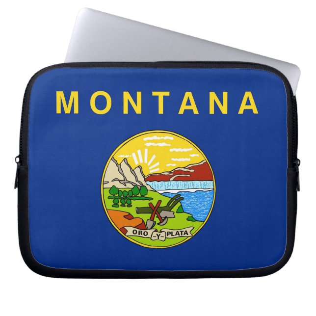 Montana State Flag Laptop Mouw Sleeve (Voorkant)
