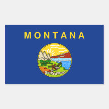 Montana State Flag Sticker