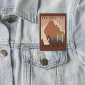 Montana State: Indiaanse stammen, bergen, prairie Button (Insitu)