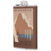 Montana State: Indiaanse stammen, bergen, prairie Heupfles (Links)