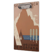 Montana State: Indiaanse stammen, bergen, prairie Klembord (Links)