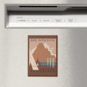 Montana State: Indiaanse stammen, bergen, prairie Magneet (Insitu (Vaatwasser))