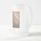 Montana State: Indiaanse stammen, bergen, prairie Matglas Bierpul (Voorkant rechts)