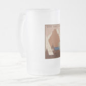 Montana State: Indiaanse stammen, bergen, prairie Matglas Bierpul (Voorkant links)