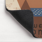 Montana State: Indiaanse stammen, bergen, prairie Muismat (Hoek)