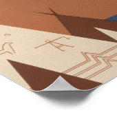 Montana State: Indiaanse stammen, bergen, prairie Poster (Hoek)