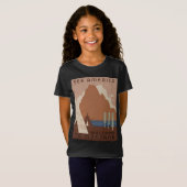 Montana State: Indiaanse stammen, bergen, prairie T-shirt (Voorkant volledig)