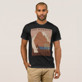 Montana State: Indiaanse stammen, bergen, prairie T-shirt (Voorkant volledig)