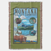 Montana State Scenes Deken (Voorkant Verticaal)