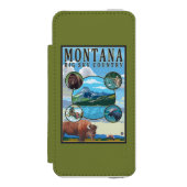 Montana State Scenes Incipio iPhone Portemonnee Hoesje (Voorkant Agenda)