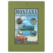 Montana State Scenes Klembord (Achterkant)