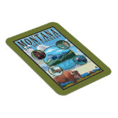 Montana State Scenes Magneet (Rechterzijde)