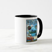 Montana State Scenes Mok (Voorkant rechts)