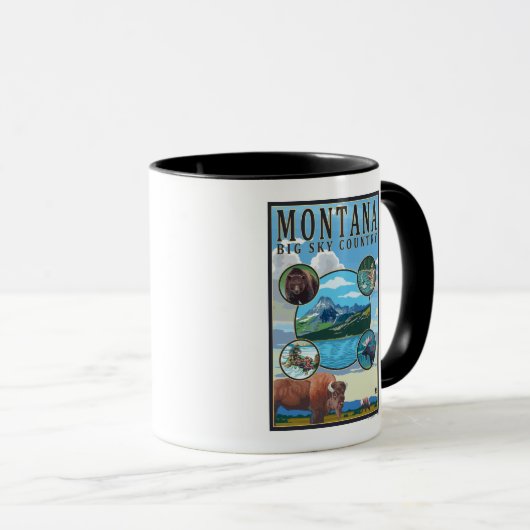 Montana State Scenes Mok (Voorkant rechts)
