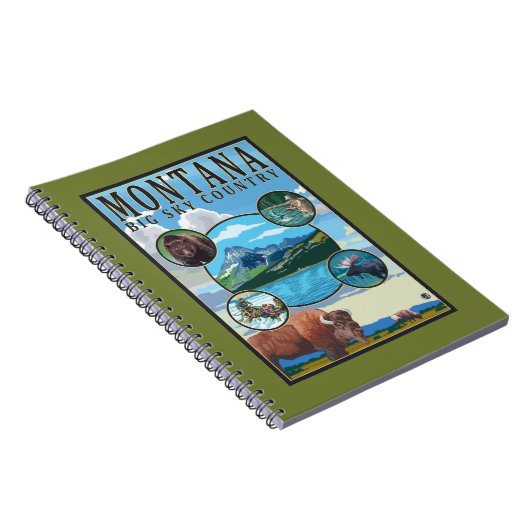 Montana State Scenes Notitieboek (Rechterzijde)