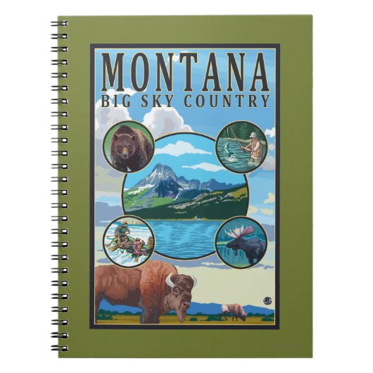 Montana State Scenes Notitieboek (Voorkant)