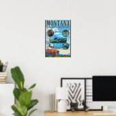 Montana State Scenes Poster (Thuiskantoor)