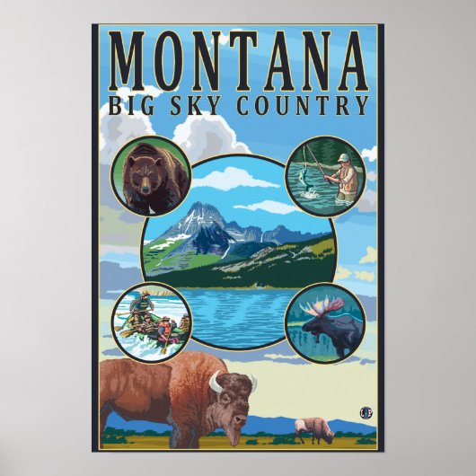 Montana State Scenes Poster (Voorkant)