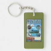 Montana State Scenes Sleutelhanger (Voorkant)