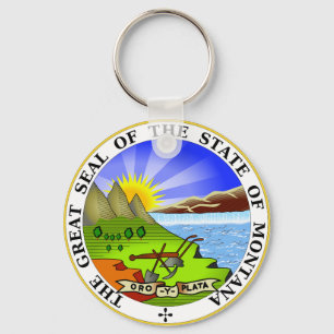 Montana State Seal Sleutelhanger