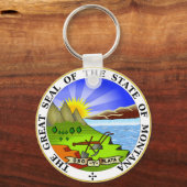 Montana State Seal Sleutelhanger (Voorkant)
