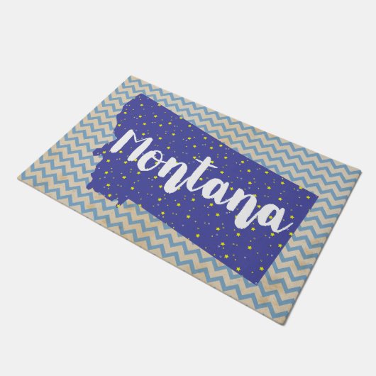 Montana State Silhouette Deurmat (Schuin)