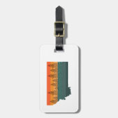 Montana State Tree Silhouette Bagagelabel (Voorkant verticaal)